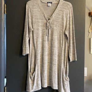 Olive/grey heather tunic